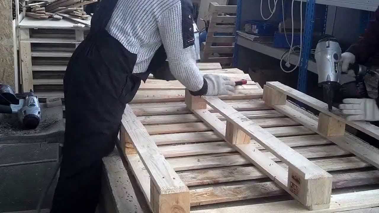 Подготовка древесины для поддонов